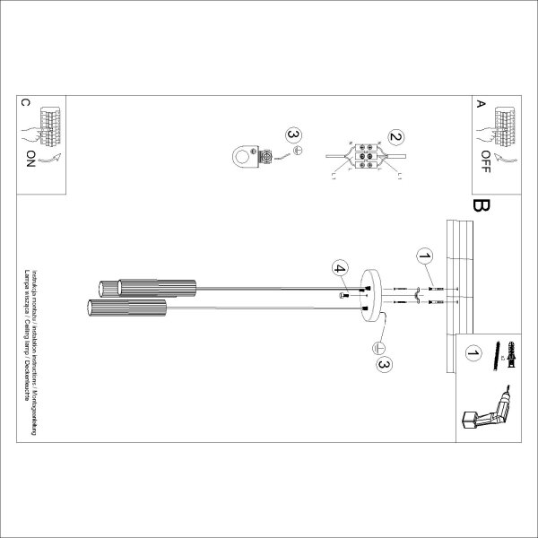Brilagi - Lampadario LED a cavo CRESTO 3xGU10/10W/230V crema
