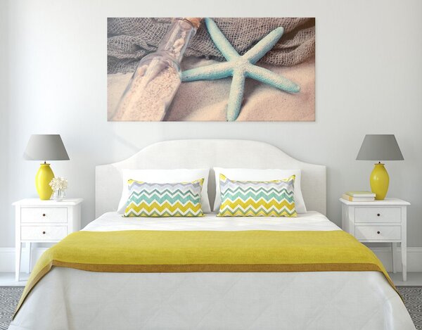 Quadro su tela – Stella marina sulla spiaggia