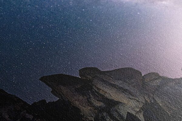Stampa su tela – Cielo stellato sopra le rocce