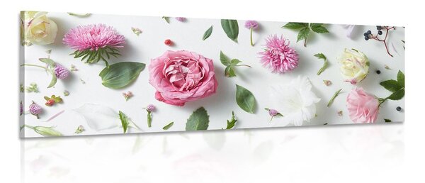Quadro su tela – Natura morta delicata di fiori
