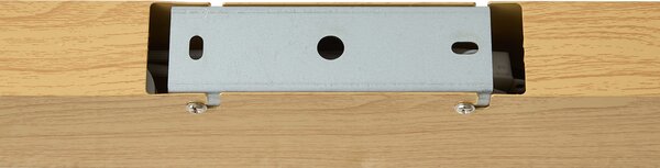 Plafoniera moderna legno ocra con LED integrato dimmerabile a 3 fasi 2700-4000K con interruttore DIP - Keane
