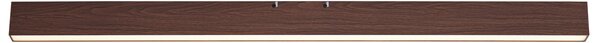 Plafoniera moderna effetto legno noce con LED integrato, dimmerabile a 3 livelli e selettore DIP (2700-4000K) - Keane