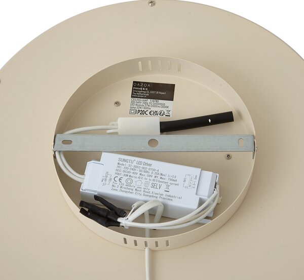 Plafoniera moderna bianca con LED integrato e interruttore a 3 vie - Frini