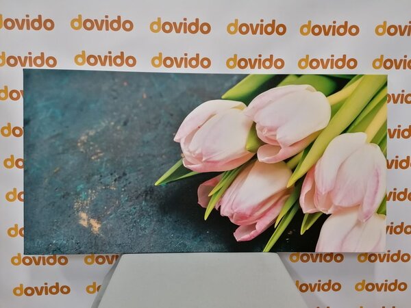 Stampa su tela – Tulipani rosa pastello