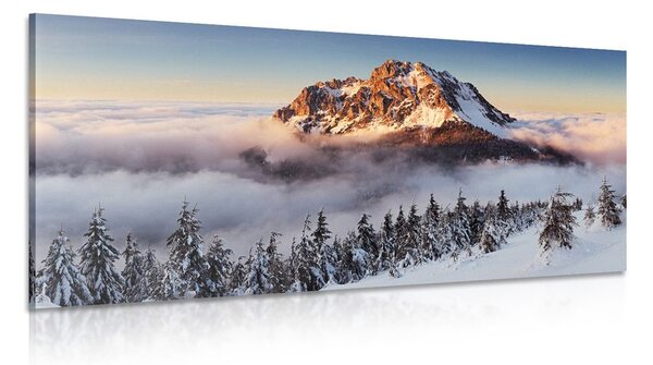 Quadro su tela – Rozsutec sotto una coltre di neve