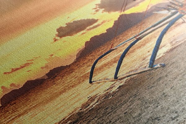 Stampa su tela – Barche al tramonto