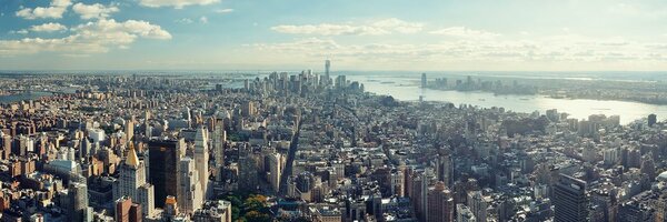 Quadro su tela – Vista sul centro incantevole di New York