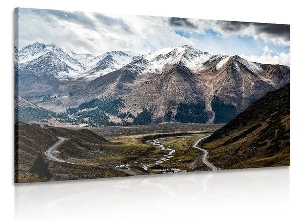 Stampa su tela – Panorama montano magnifico