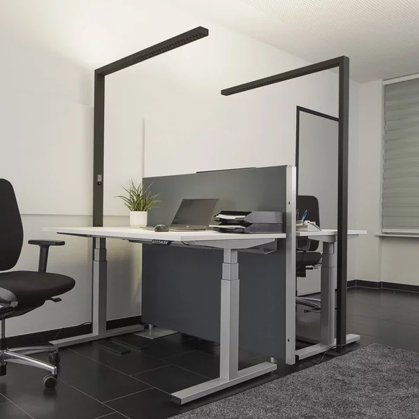 Arcchio Lampada da terra per ufficio Jolinda, set di 2, nero, 4.000K Jolinda Arcchio, dimmerabile, Nero, Studio / Ufficio, Alluminio, Moderno