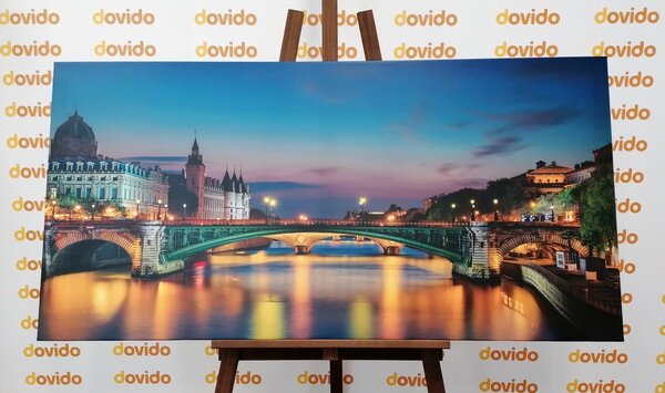 Stampa su tela – Panorama abbagliante di Parigi