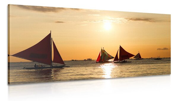 Stampa su tela – Splendido tramonto sul mare