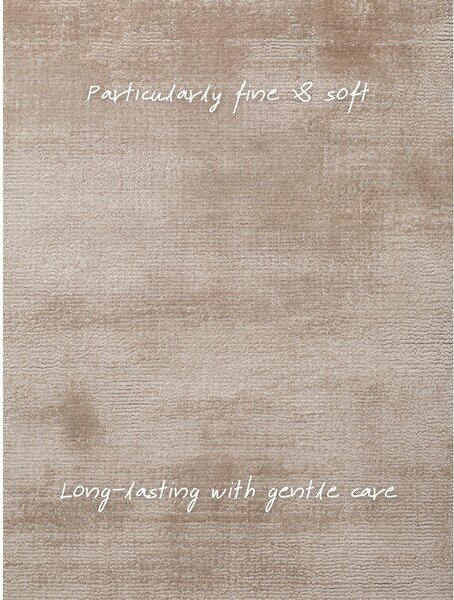 Tappeto beige in viscosa tessuto a mano 120x180 cm Noemi – Vikosa