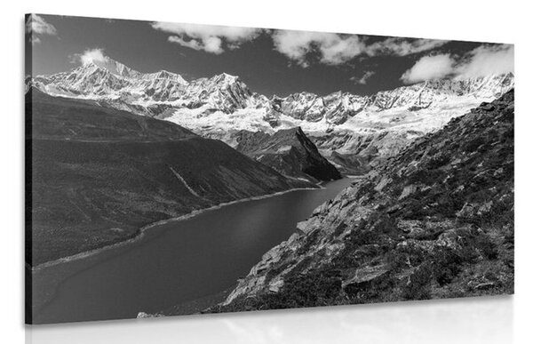 Quadro su tela – Parco nazionale Patagonia in Argentina in bianco e nero