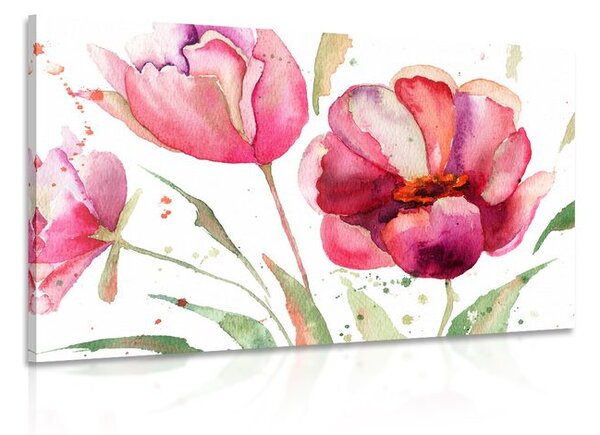 Quadro su tela – Tulipani stupendi in versione interessante