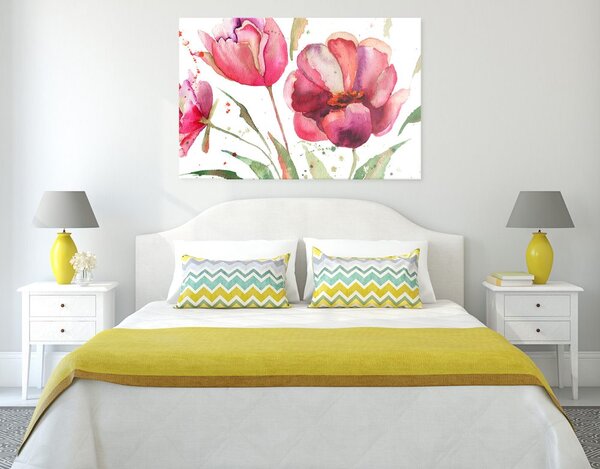 Quadro su tela – Tulipani stupendi in versione interessante
