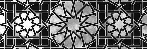 Quadro su tela – Mosaico orientale in bianco e nero