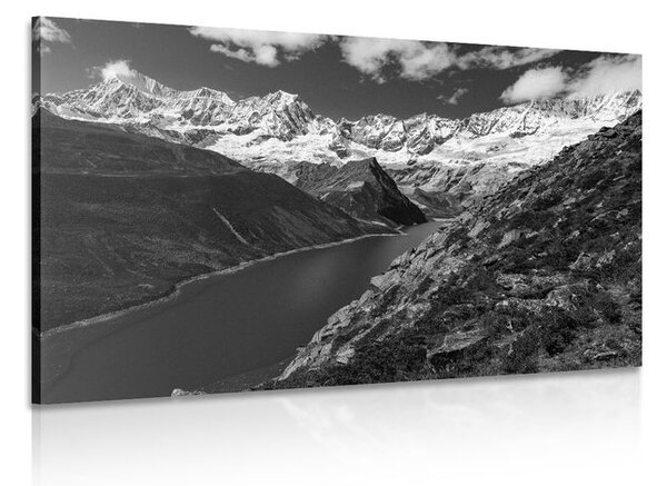 Quadro su tela – Parco nazionale Patagonia in Argentina in bianco e nero