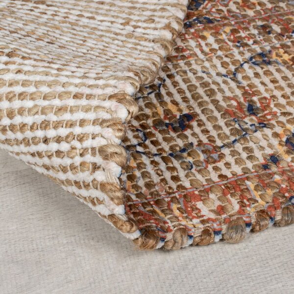 Passatoia di colore naturale in misto iuta tessuta a mano 60x230 cm Miley – Flair Rugs