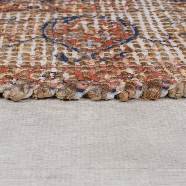Passatoia di colore naturale in misto iuta tessuta a mano 60x230 cm Miley – Flair Rugs