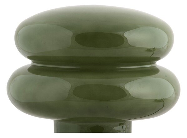 Lampada da tavolo verde in vetro (altezza totale 24 cm) Incesante – Leitmotiv