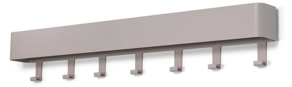 Attaccapanni da parete grigio tortora in metallo con scaffale 72 cm Dax Play – Spinder Design