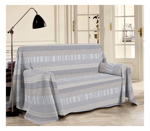 Coperta sul divano Piquet Azteco grigio
