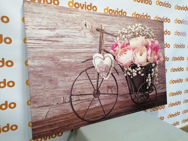 Quadro su tela – Fiori meravigliosi in vaso vintage