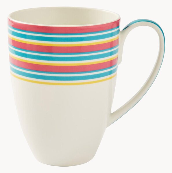 Set di 4 tazze in Fine China Calypso Stripe