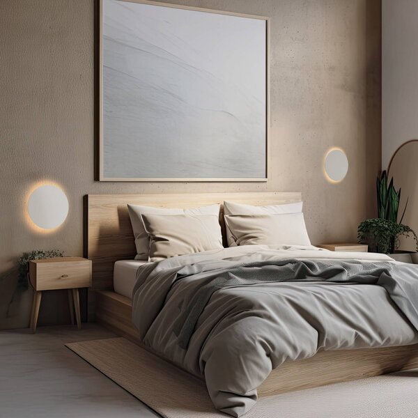 Applique da parete Luna TK Lighting, dimmerabile, Crema / Ambra, Soggiorno / Sala da pranzo, Metallo, Applique