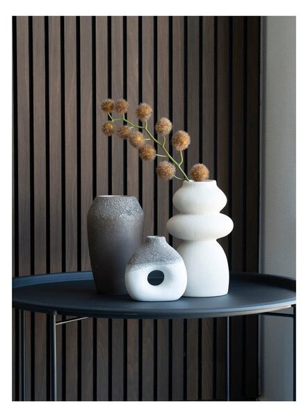 Vaso in gres crema (altezza 26,5 cm) - House Nordic