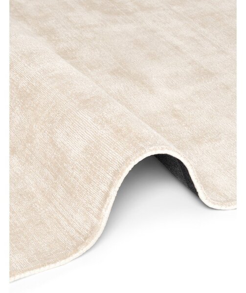 Tappeto avorio in viscosa tessuto a mano 160x230 cm Noemi – Vikosa