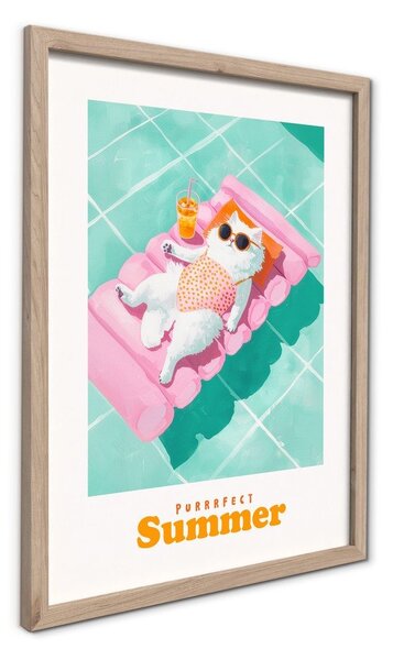 Dipinto stampato con cornice inclusa 30x40 cm Purrrfect – Styler