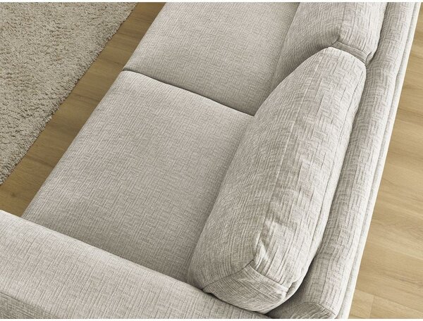 Divano beige per il riposo quotidiano/allungabile con rivestimento in ciniglia 240 cm Hugo – Bobochic Paris
