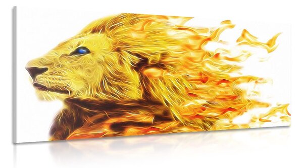 Stampa su tela – Leone infuocato
