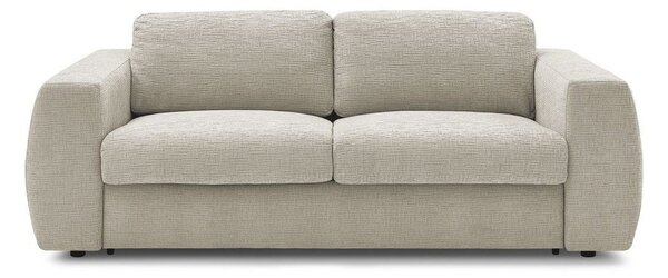 Divano beige per il riposo quotidiano/allungabile con rivestimento in ciniglia 240 cm Hugo – Bobochic Paris