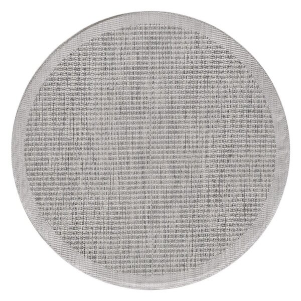 Tappeto grigio rotondo per esterni ø 120 cm Giza - Ayyildiz Carpets