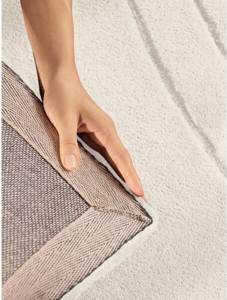 Tappeto color crema in lana tessuto a mano 160x230 cm Arcura – Vikosa