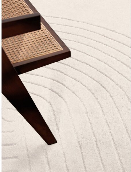 Tappeto color crema in lana tessuto a mano 160x230 cm Arcura – Vikosa