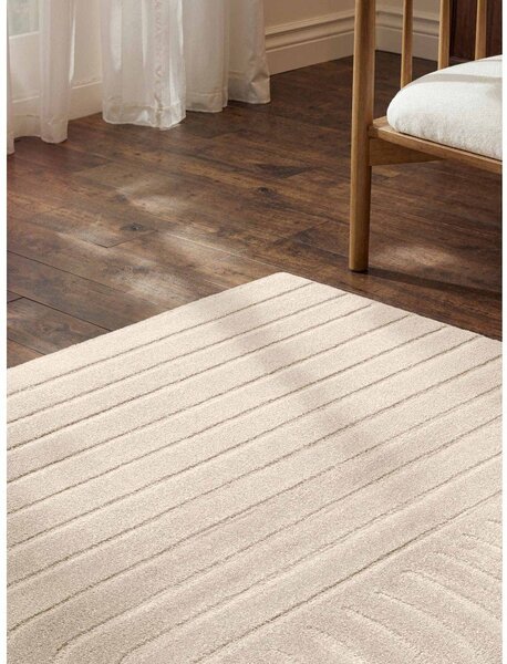 Tappeto color crema in lana tessuto a mano 160x230 cm Arcura – Vikosa