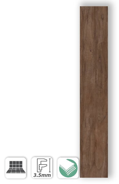 LEGNO VENEZIA TEAK 20X150 - PIASTRELLA 3MM EFFETTO LEGNO MARRONE