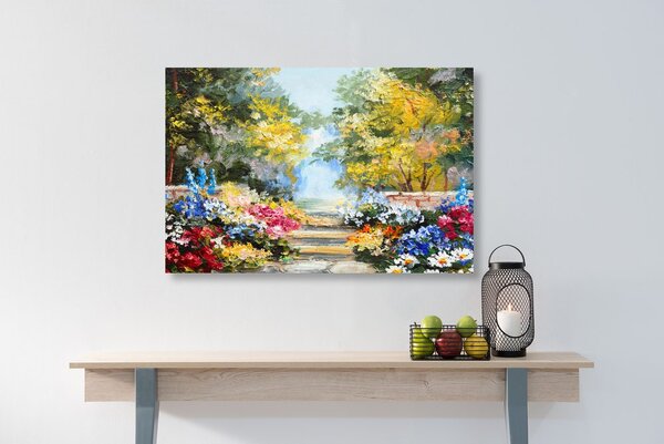 Stampa su tela – Pittura a olio di paesaggio