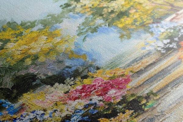 Stampa su tela – Pittura a olio di paesaggio