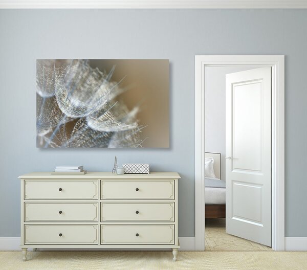 Quadro su tela – Macro soffione su sfondo