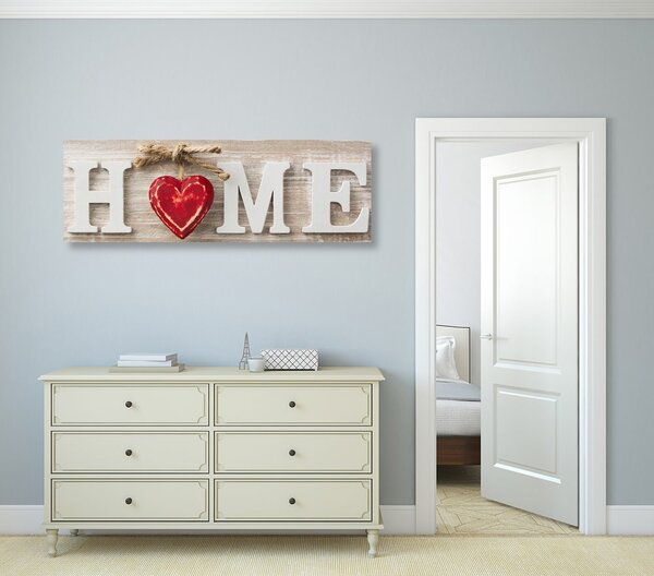 Stampa su tela – Con scritta Home