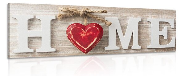 Stampa su tela – Con scritta Home