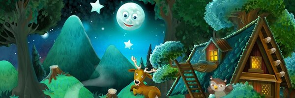 Quadro su tela – Bosco fiabesco