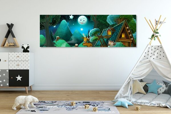 Quadro su tela – Bosco fiabesco