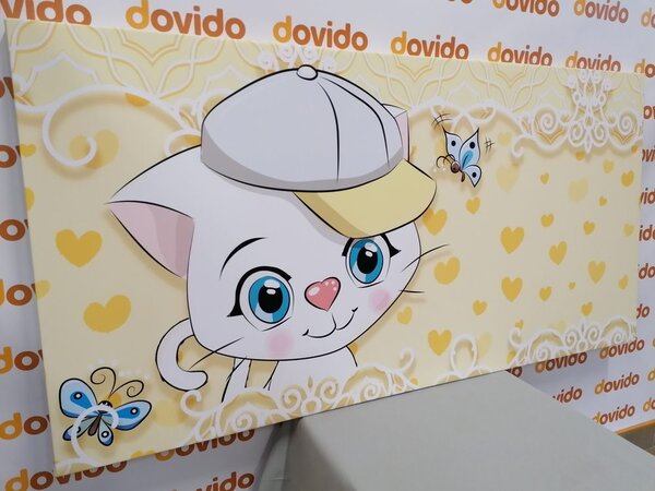 Stampa su tela – Gattino curioso