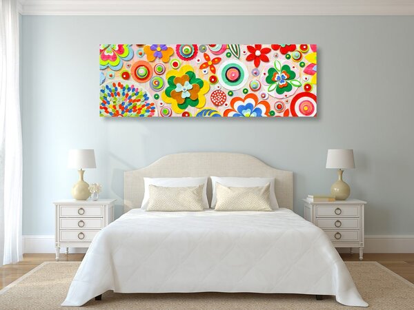 Stampa su tela – Astrazione di fiori