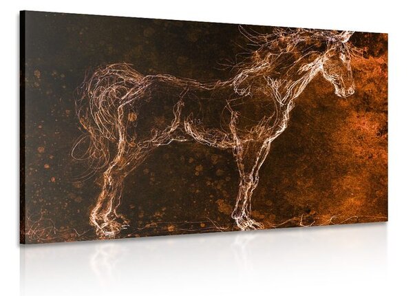 Quadro su tela – Cavallo astratto